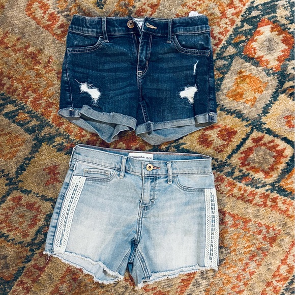 abercrombie kids Other - abercrombie kids 2 Pair Denim Shorts Stretch Size 13\14